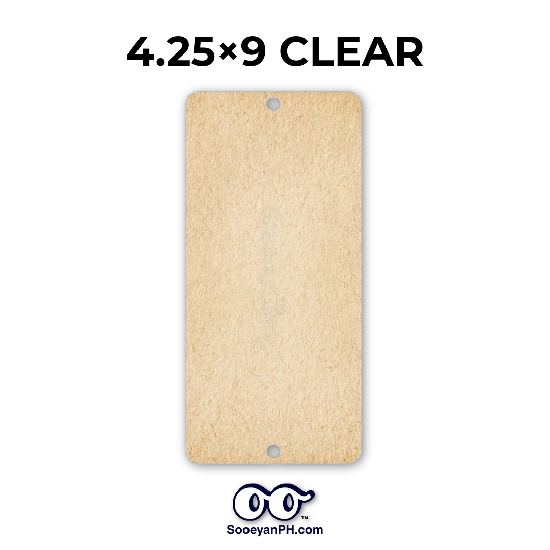 4.25×9 — Blank Acrylic House Plate