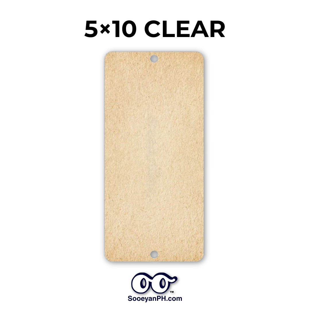 5×10 — Blank Acrylic House Plate