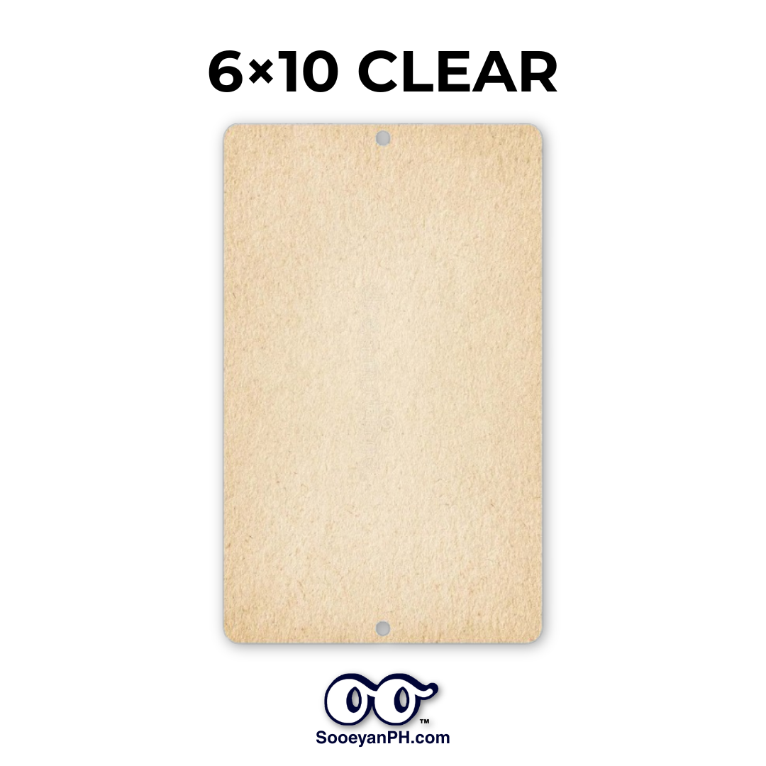 6×10 — Blank Acrylic House Plate