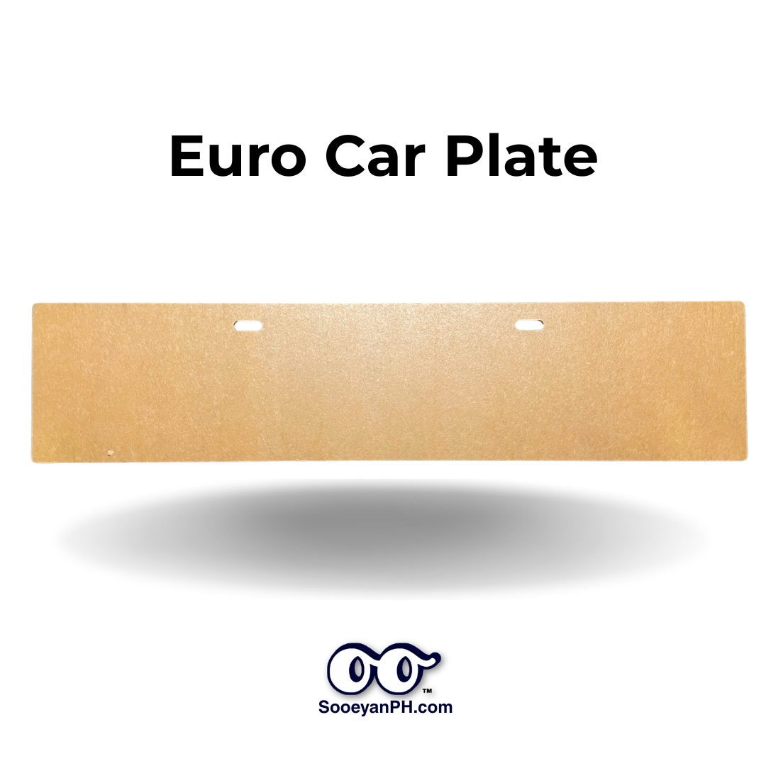 Acrylic Temporary Car Plate