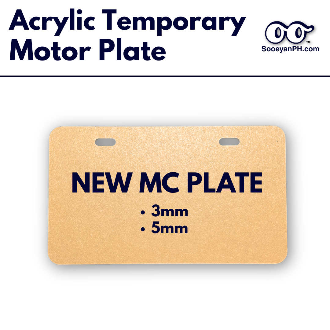 Acrylic Temporary Motor Plate