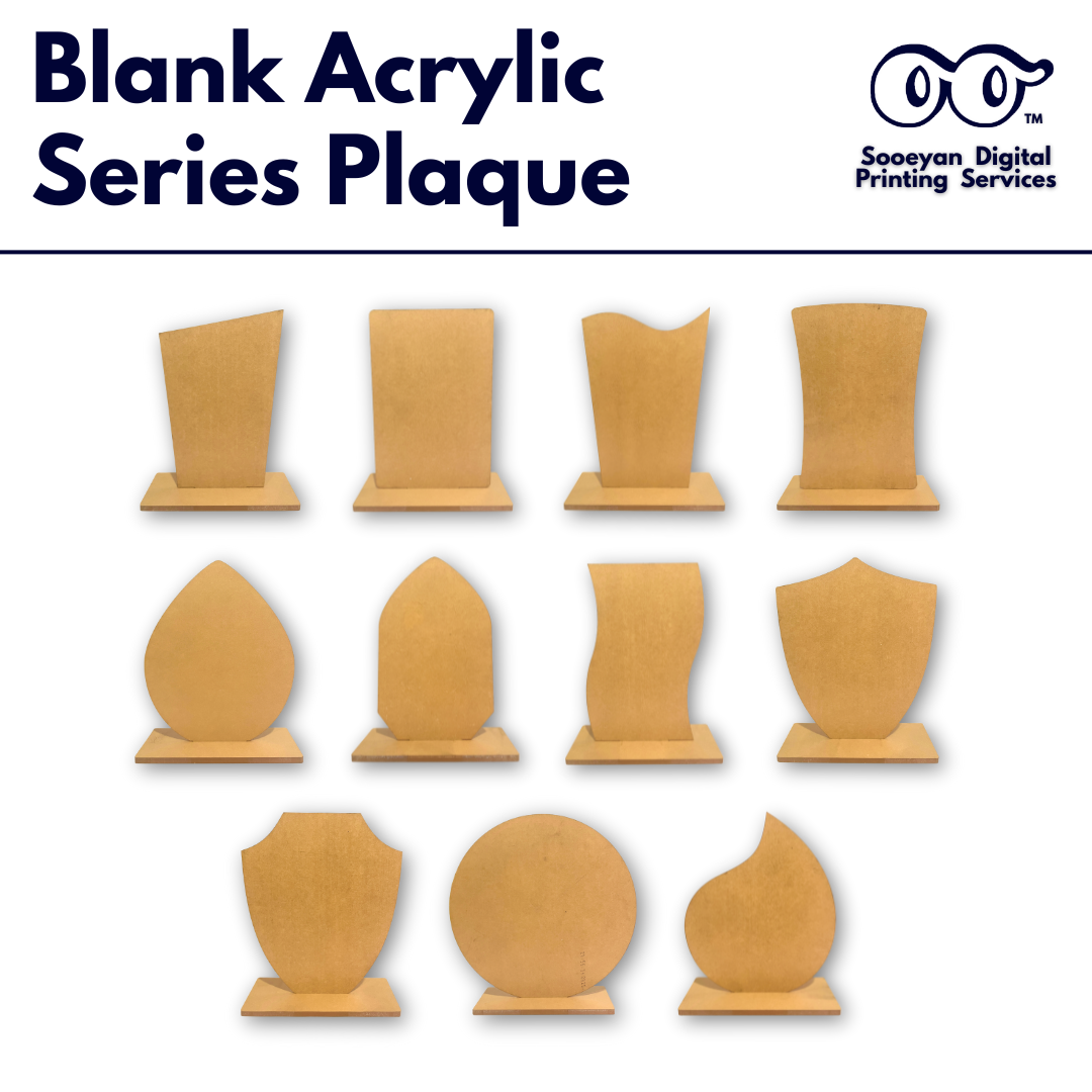 Acrylic Blank Clear Plaques (3mm) — S-Series