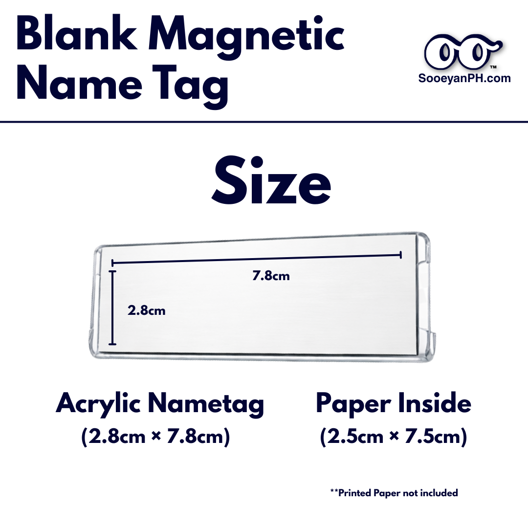 Acrylic Insertable Name Tag