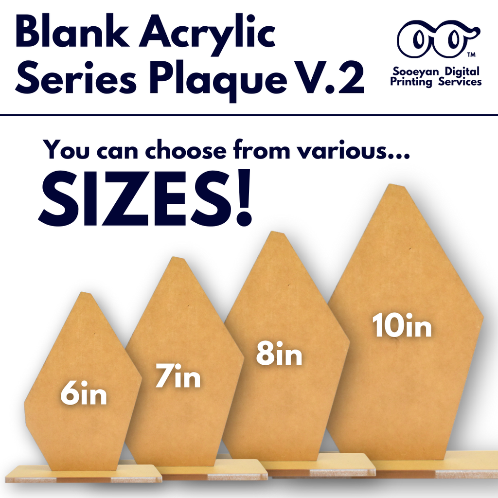 Acrylic Blank Clear Plaque (3mm) — S-Series V.2