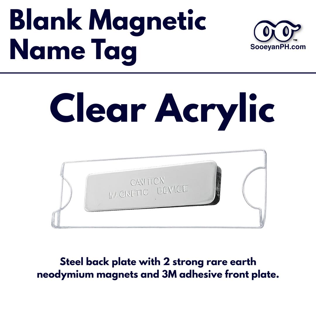 Acrylic Insertable Name Tag