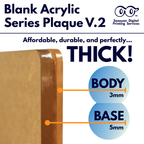 Acrylic Blank Clear Plaque (3mm) — S-Series V.2