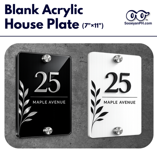 7×11 — Blank Acrylic House Plate