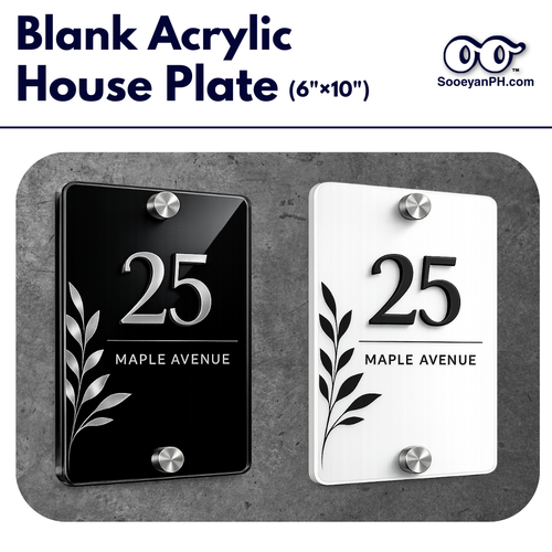 6×10 — Blank Acrylic House Plate