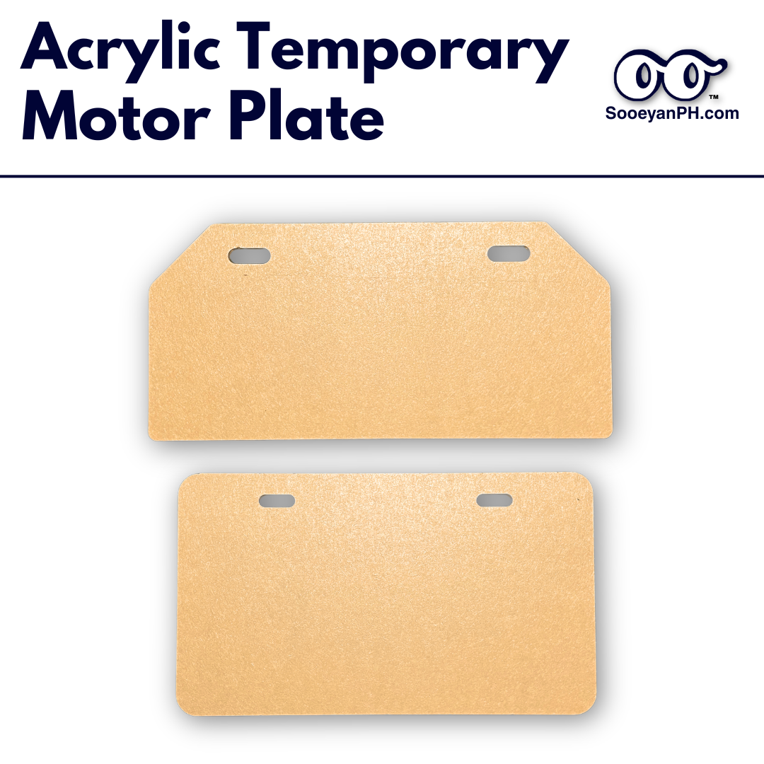 Acrylic Temporary Motor Plate