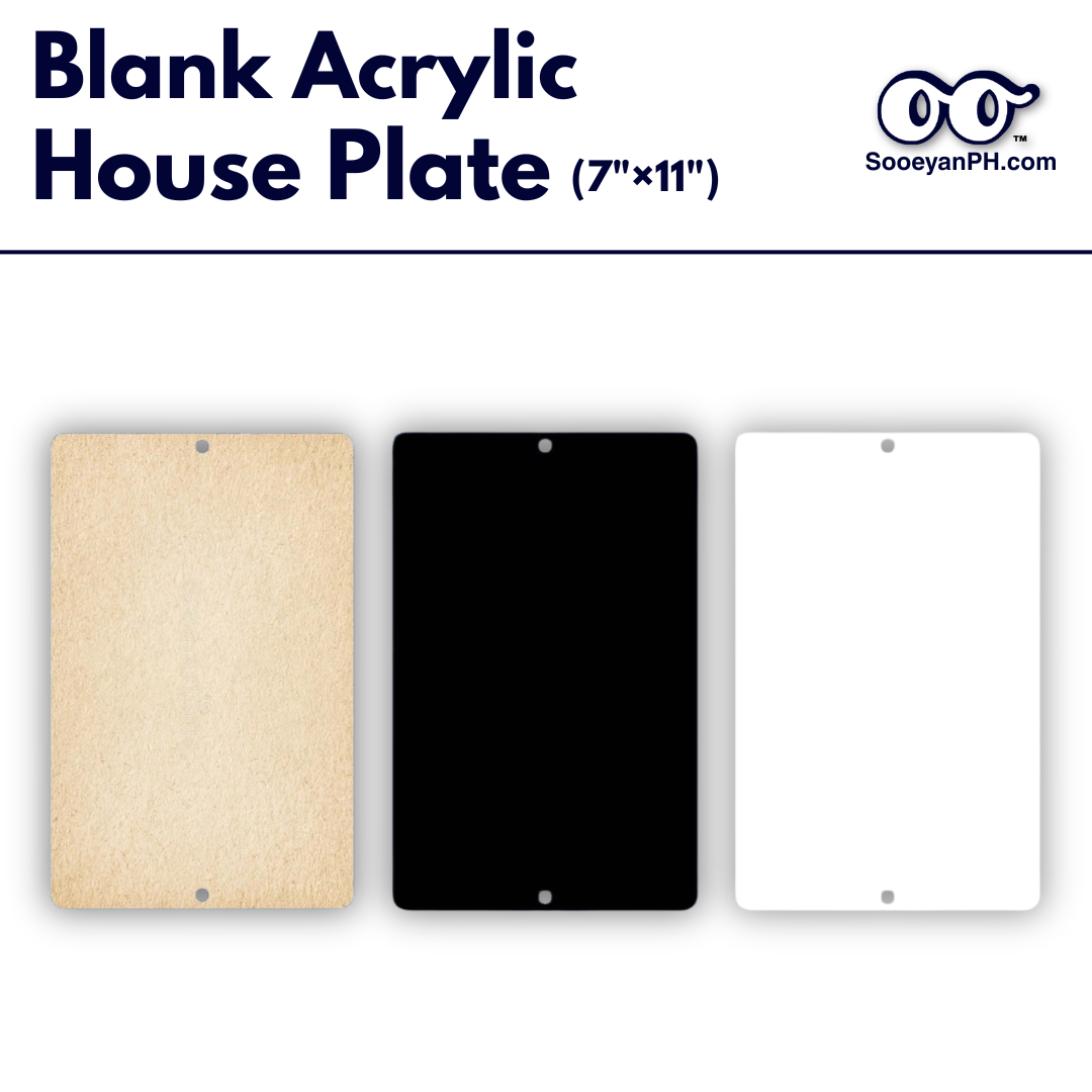 7×11 — Blank Acrylic House Plate