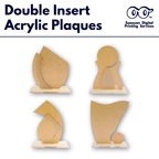 Double Insert Acrylic Plaque