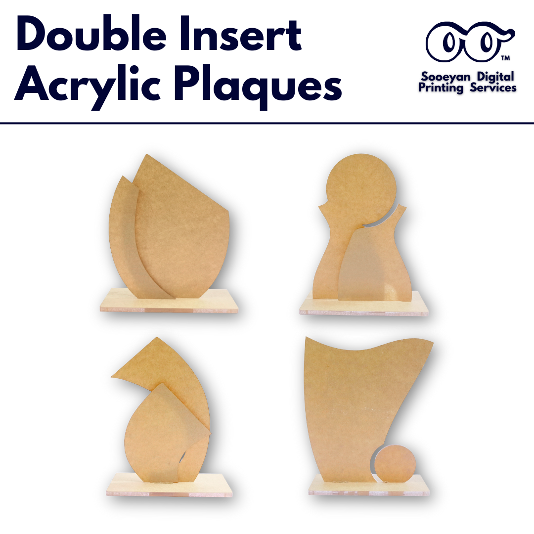 Double Insert Acrylic Plaque
